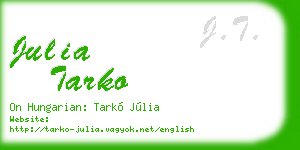 julia tarko business card